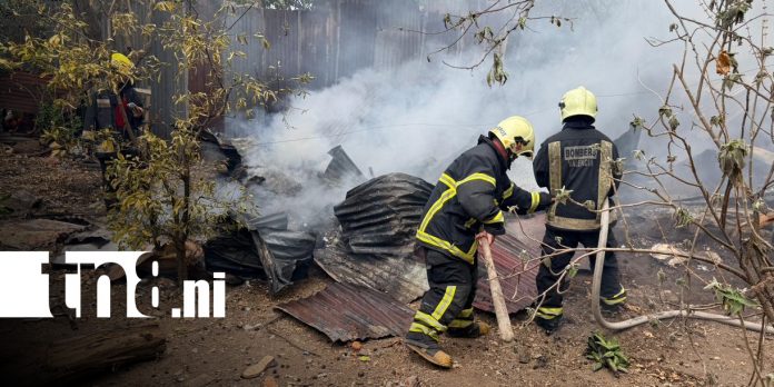 Foto: Incendio en una vivienda de Matagalpa / TN8