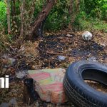 Foto: Predio donde un hombre sufrió quemaduras en Rivas / TN8