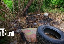Foto: Predio donde un hombre sufrió quemaduras en Rivas / TN8