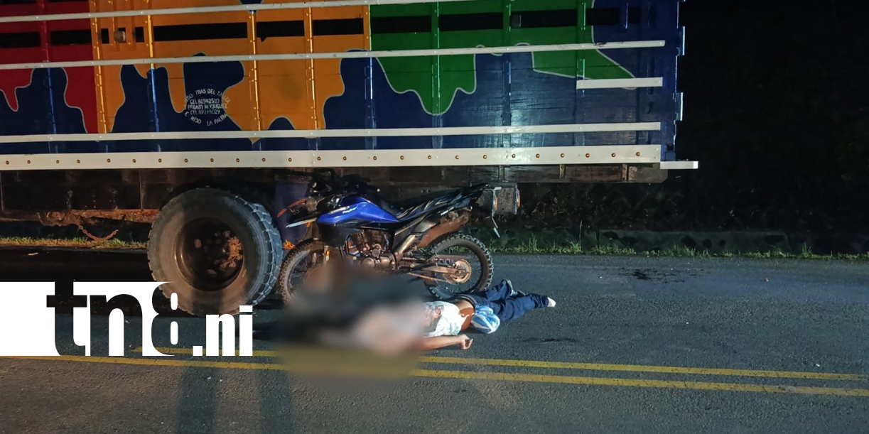 Foto: Motociclista pierde la vida tras violento choque en Chontales /TN8
