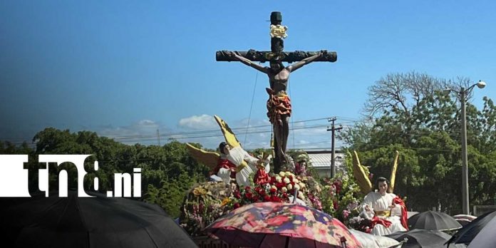 Foto: pasión de Cristo en la Catedral de Managua/TN8 Foto: pasión de Cristo en la Catedral de Managua/TN8