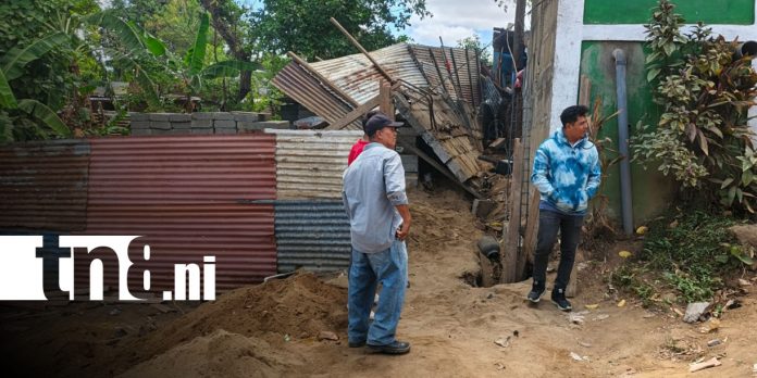 Foto: Albañil queda prensado tras colapso de muro en Managua/TN8