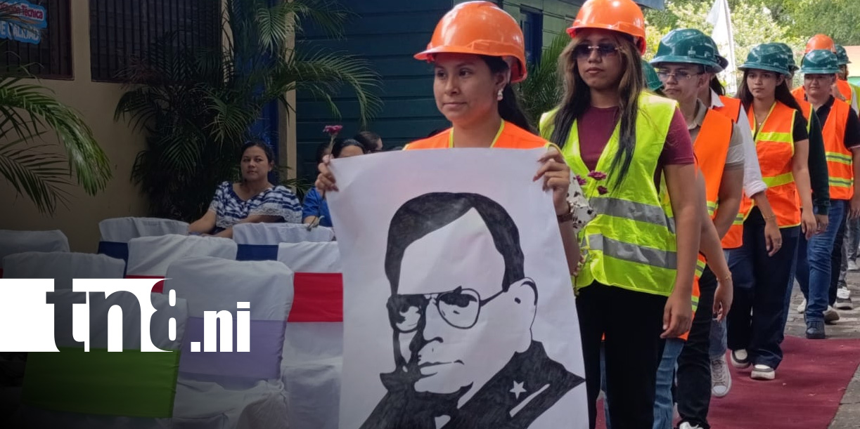 Foto: Homenaje al Comandante Tomás Borge en los Centros Tecnológicos de Managua / TN8