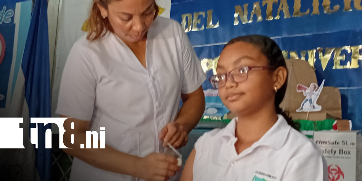 Foto: Vacunación contra el VPH en Nicaragua / TN8