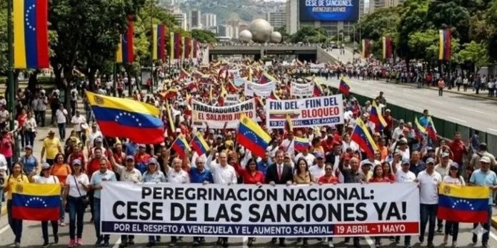 Foto: Venezuela se moviliza en tres rutas por la paz /Cortesía