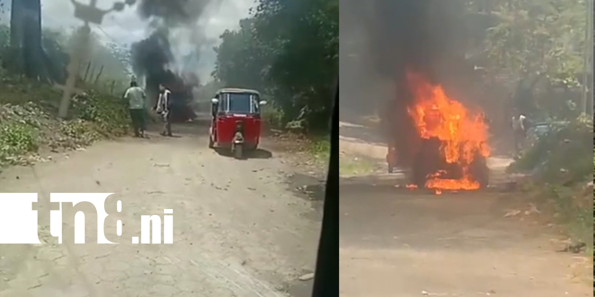Foto: Llamas consumen caponera en Ticuantepe /TN8