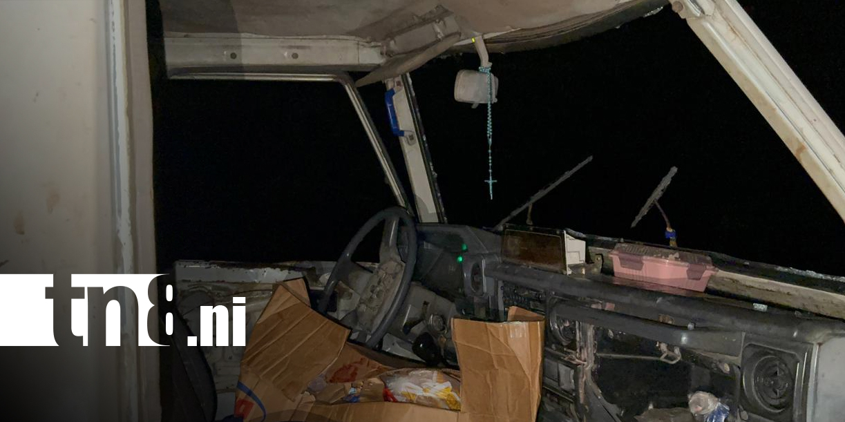 Foto: Fuerte accidente en la carretera Juigalpa – El Rama deja dos personas lesionadas/TN8