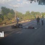 Trágico accidente de tránsito deja un fallecido en Nandaime Foto: Accidente en Nandaime deja un motociclista fallecido/TN8