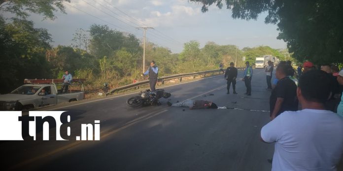 Foto: Accidente en Nandaime deja un motociclista fallecido/TN8