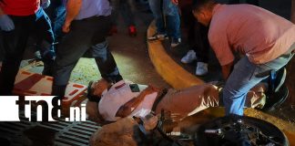 Foto: Motocicletas: accidente en Managua deja joven herido grave/TN8