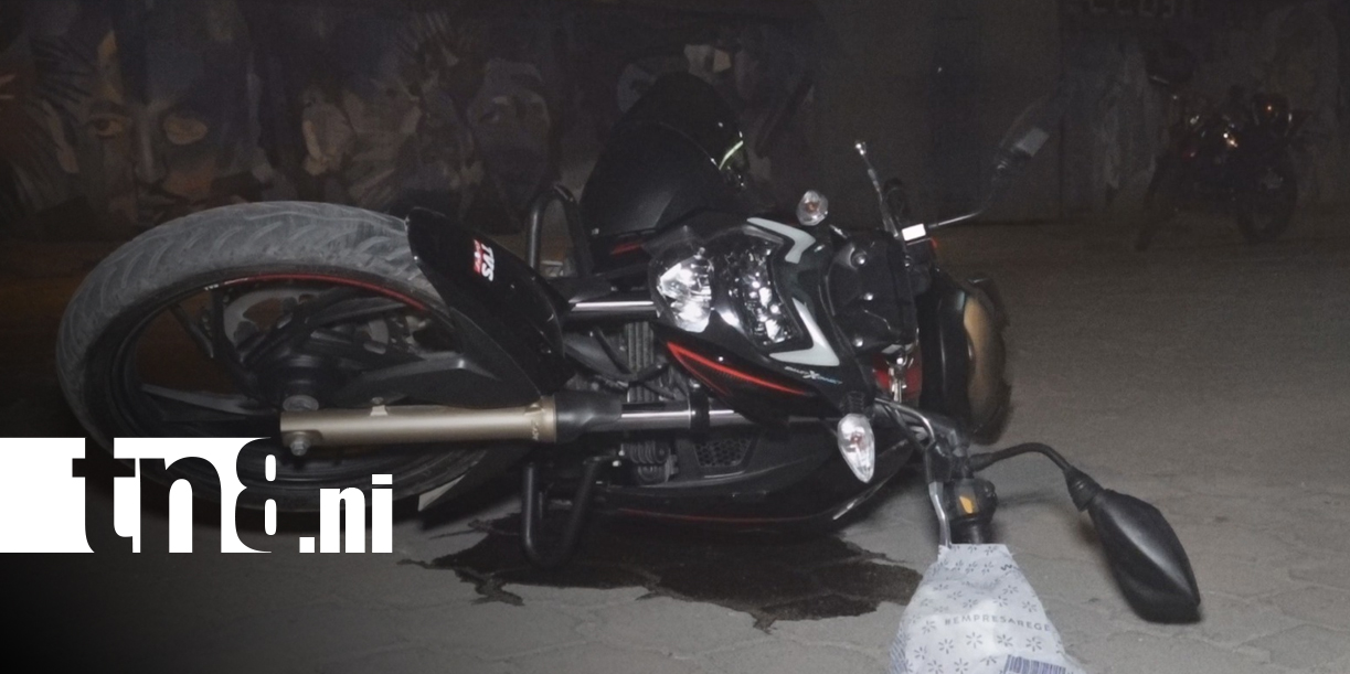 Foto: Cámara de vigilancia capta fuerte accidente de motocicletas en Estelí/TN8