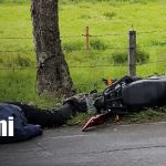 Accidente frontal entre motociclistas deja tres heridos en Santa Clara, Jinotega Foto: Tres personas resultan heridas tras violento choque de motos en Jinotega/TN8