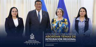 Foto: Honduras y Nicaragua dialogan sobre integración regional / Cortesía