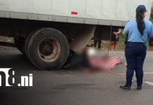 Motociclista muere tras impactar contra camión en Villa Sandino, Chontales Foto: Motociclista muere en accidente en Chontales /TN8