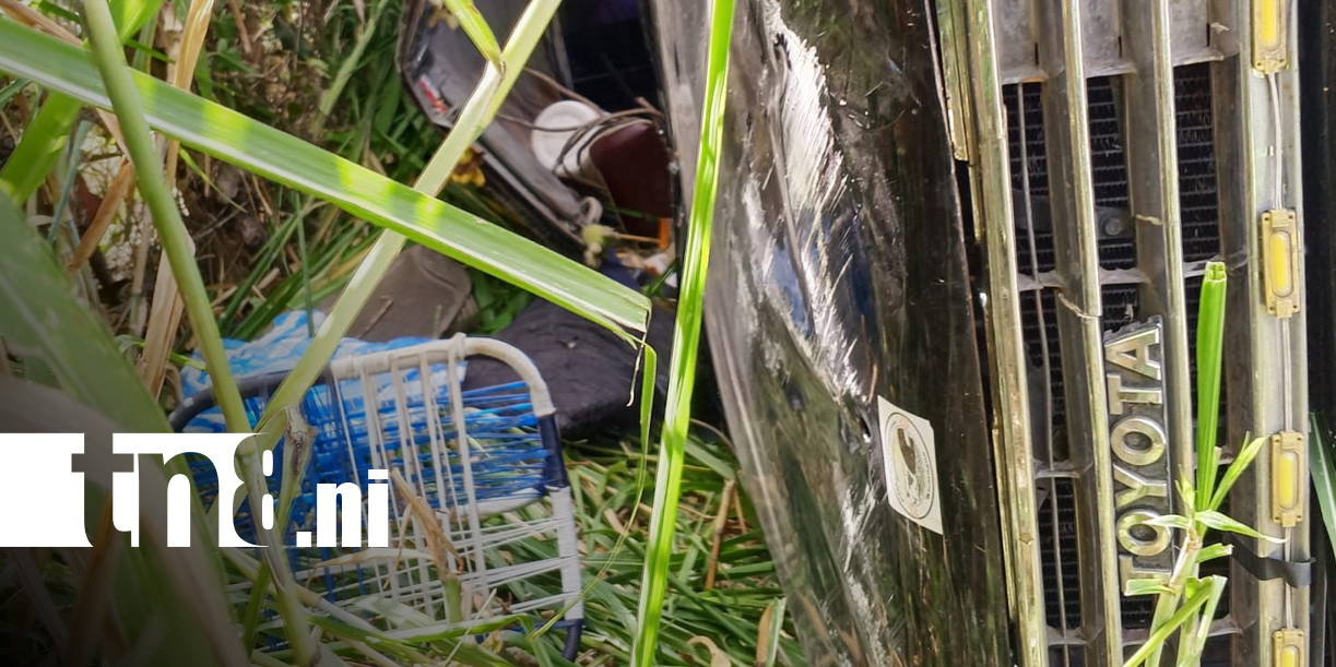 Foto: Accidente de tránsito en la carretera Jinotega - Abisinia, deja cuatro lesionados/TN8