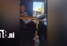 Video genera polémica tras mostrar a adolescente conduciendo supuesto bus en Managua Foto: Bus en Managua genera polémica por menor al volante/TN8