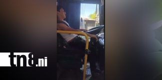 Foto: Bus en Managua genera polémica por menor al volante/TN8