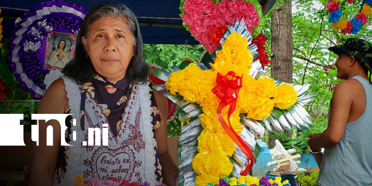 Foto: Vendedores de flores dinamizan la economía en el departamento de Rivas/TN8