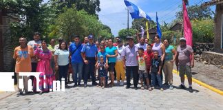 Foto: Nueva calle adoquinada como homenaje a las madres en Ometepe /TN8