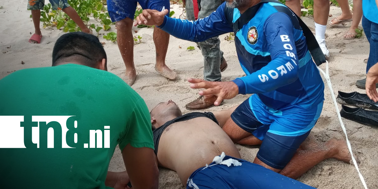 Foto: Joven leonés pierde la vida ahogado en balneario de Rivas/TN8