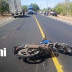 Foto: Adolescente queda grave tras brutal accidente en Rotonda Malpaisillo/TN8