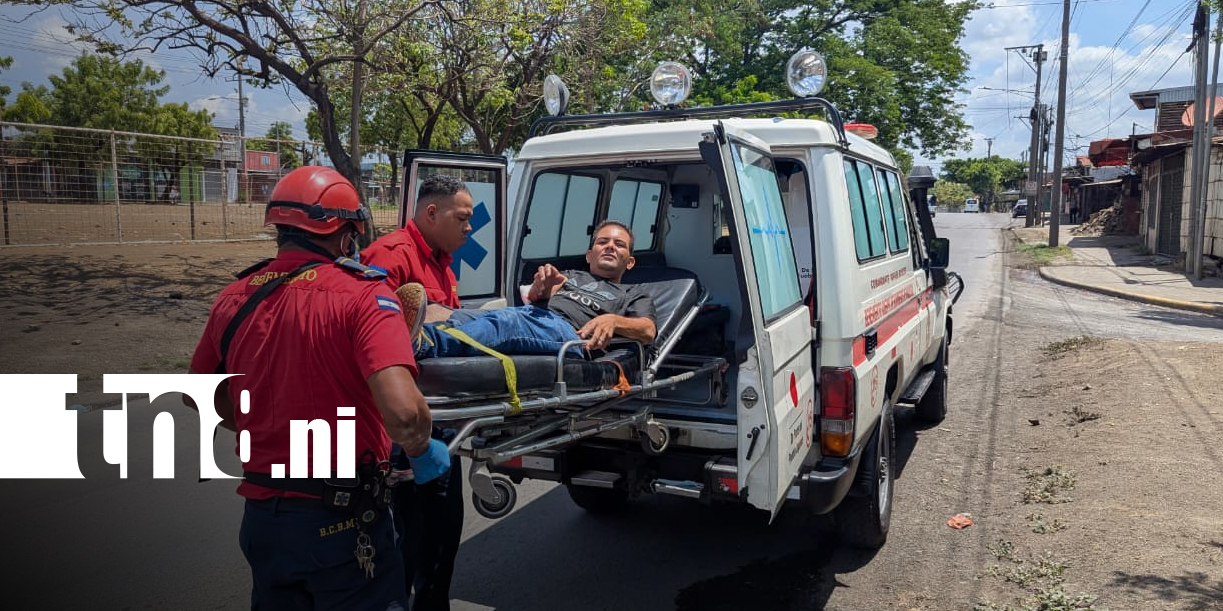 Foto: Presunto irrespeto a señal de alto provoca accidente vial en Managua/TN8