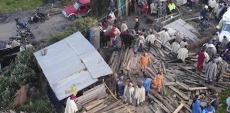 Foto: 12 mineros atrapados en Colombia/ Cortesía