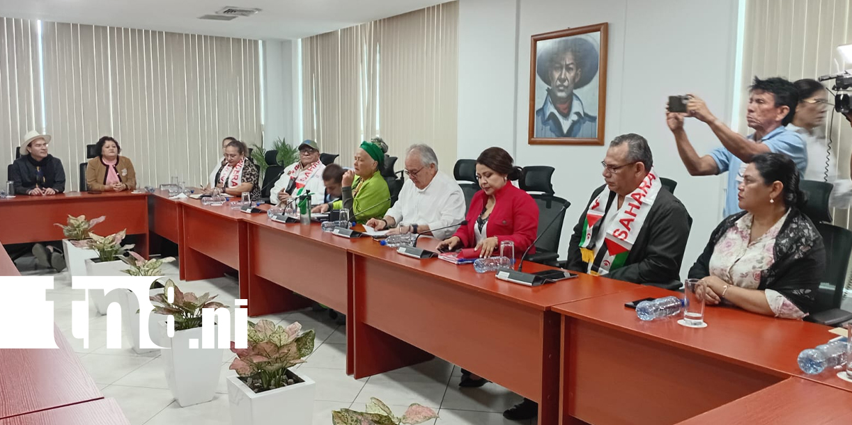 Foto: Delegación del pueblo Saharauí visitan parlamento nicaragüense /TN8
