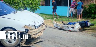 Foto: Mecánico resultó con lesiones al ser impactado por un taxi en Rivas /TN8