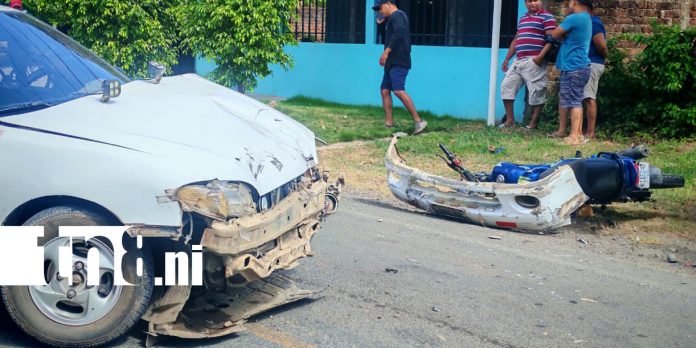 Foto: Mecánico resultó con lesiones al ser impactado por un taxi en Rivas /TN8 Foto: Mecánico resultó con lesiones al ser impactado por un taxi en Rivas /TN8