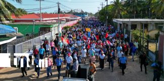 Foto: Patriótica caminata en Bilwi recuerda la lucha de Sandino /TN8