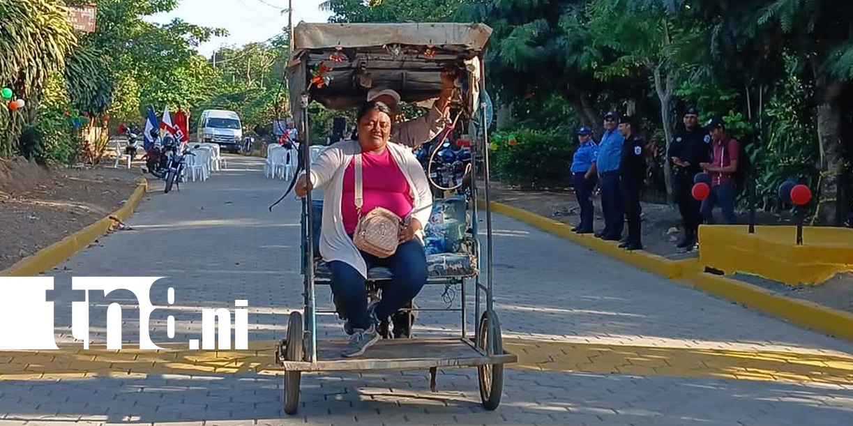 Foto: “Era un fangal”: celebran nuevo adoquinado en San Marcos - Fátima /TN8