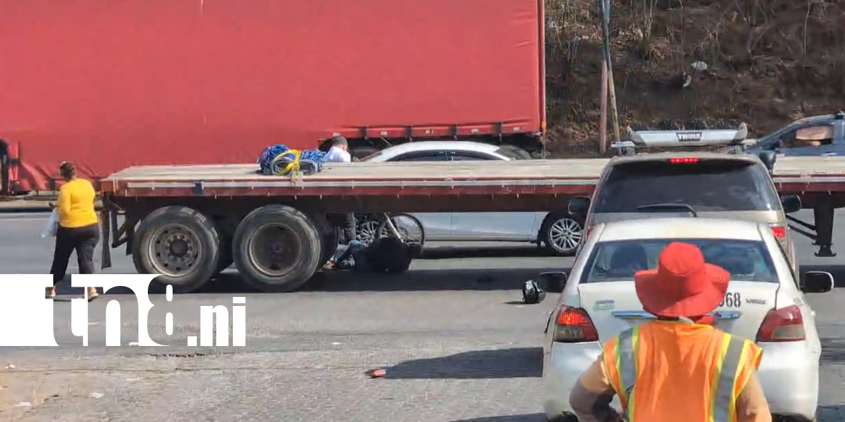 Foto: Quedó bajo las llantas de una rastra en la Carretera Norte /TN8