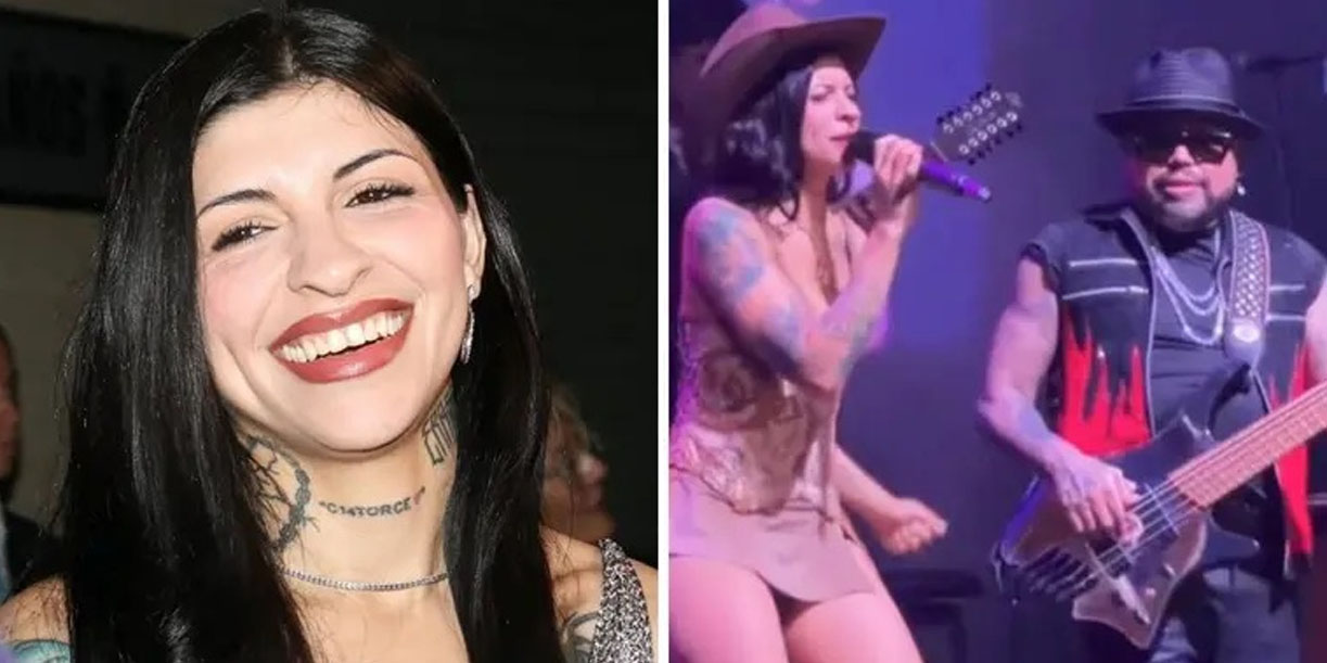 Foto: Cazzu recibe homenaje del hermano de Selena/ Cortesía