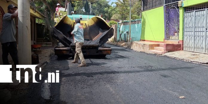 Foto: Camilo Ortega estrena calles asfaltadas/TN8