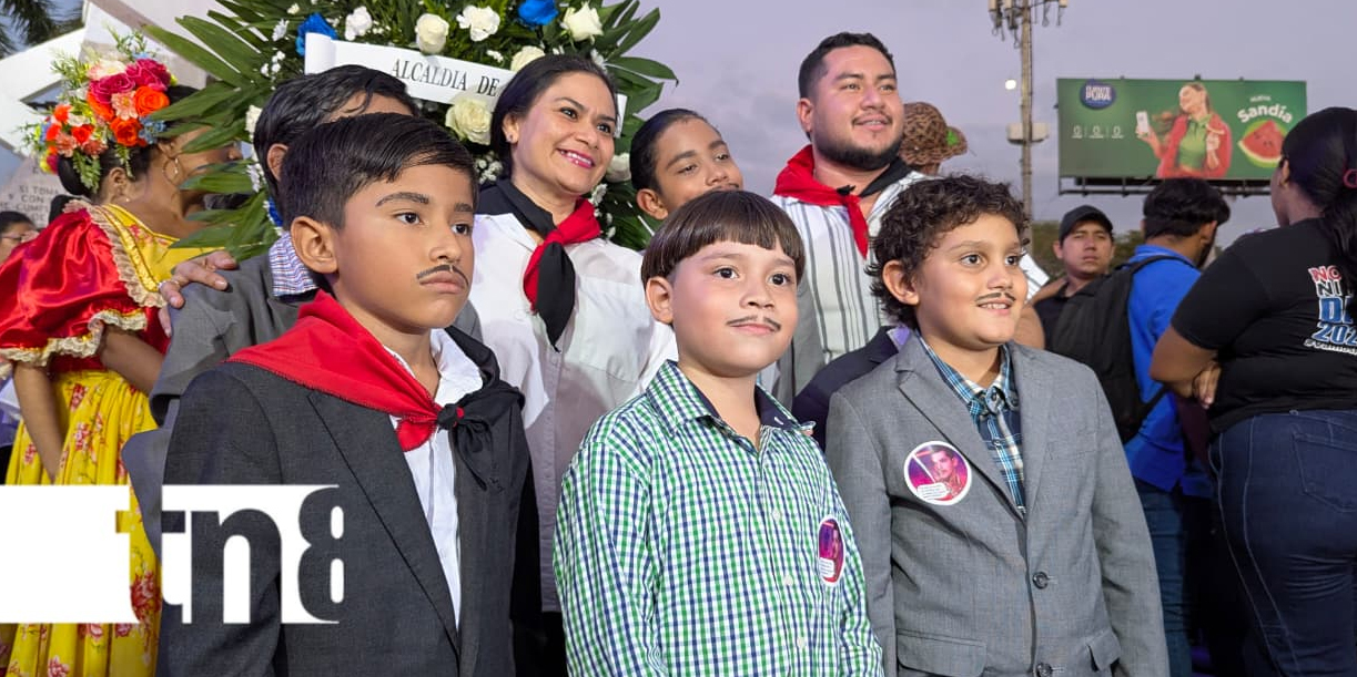 Foto: Managua conmemora el 97 aniversario de Rigoberto López Pérez/TN8