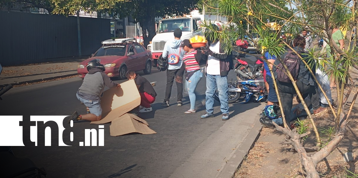 Foto: Accidente deja dos lesionados en carretera Norte/TN8