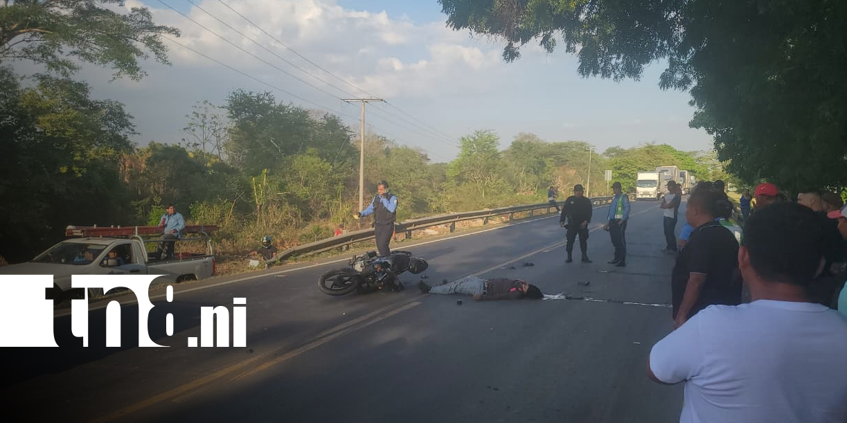 Foto: Accidente en Nandaime deja un motociclista fallecido/TN8