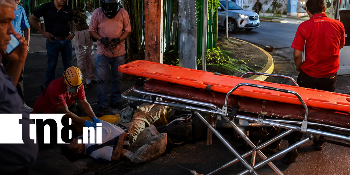 Foto: Motocicletas: accidente en Managua deja joven herido grave/TN8