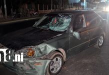Cuatro lesionados tras múltiple accidente en carretera a Masaya Foto: Caos vial en carretera a Masaya/ TN8