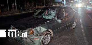 Foto: Caos vial en carretera a Masaya/ TN8