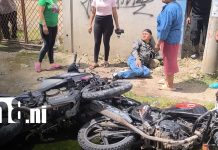 Estelí: accidente entre motociclistas genera alarma en el barrio Óscar Gámez 2 Foto: Accidente de motos en Estelí/TN8