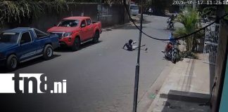 Foto: Accidente de moto en Chinandega/TN8