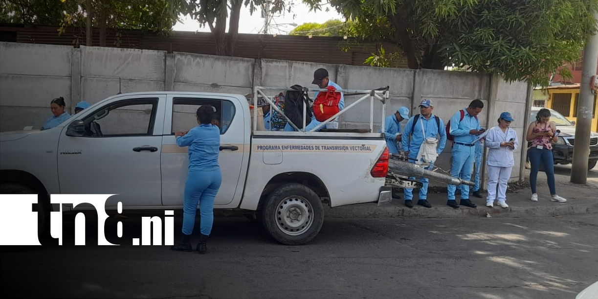 Foto: MINSA intensifica jornada de fumigación y abatización en el barrio Boer/TN8