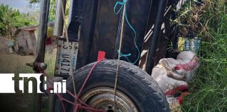 Foto: Accidente de tránsito en la carretera Jinotega - Abisinia, deja cuatro lesionados/TN8