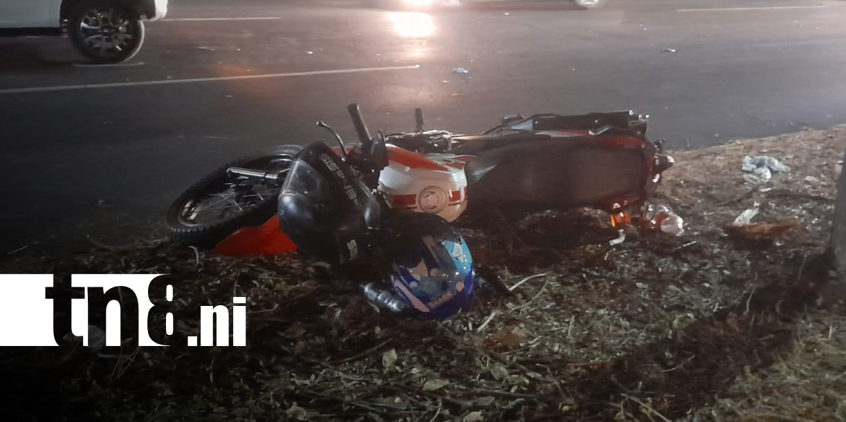 Foto: Motociclista queda grave tras choque en carretera a Masaya/TN8