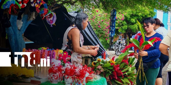 2 Foto: Vendedores de flores dinamizan la economía en el departamento de Rivas/TN8