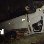 Accidente de tránsito en La Paz Centro deja cuantiosos daños materiales Foto: Choque en La Paz Centro deja camión volcado/TN8