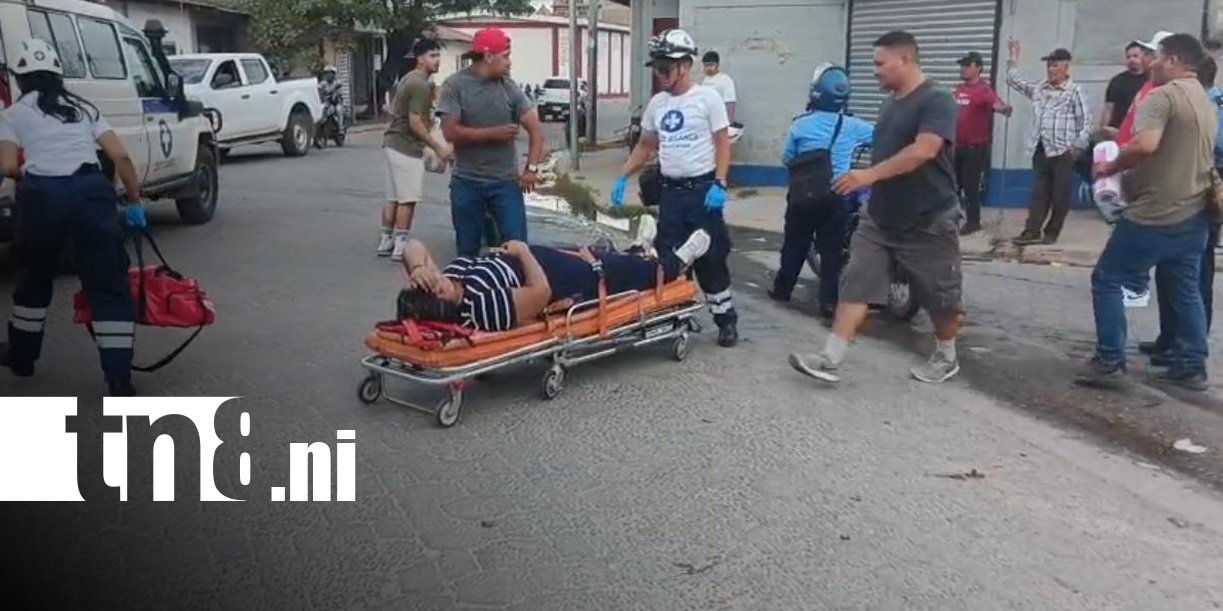 Foto: Motociclista presuntamente ebrio provoca accidente y deja dos lesionados en Estelí/TN8