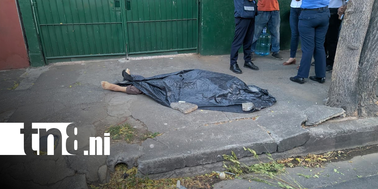 Foto: Impactante: hombre muere en plena calle de Managua bajo fuerte calor/TN8